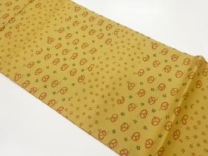 小花模様織出し全通洒落袋帯